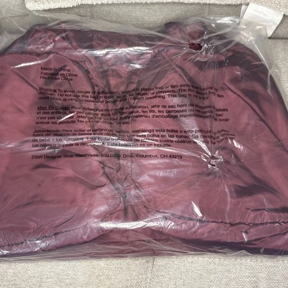 Quilted Burgundy Women's Bag - Picture 6 of 7